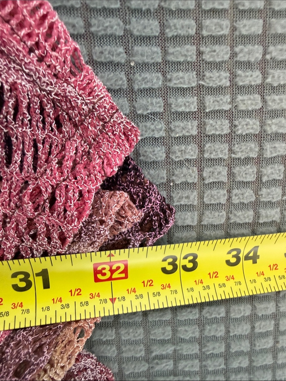 Crochet Overlay Top in Pink, Brown & Cream - Picture 6 of 8